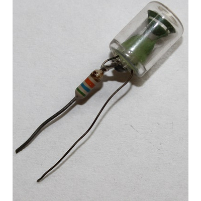 Neonleuchte orange 230VAC mit Vorwiderstand  0,5mA