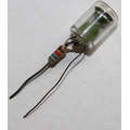 Neonleuchte orange 230VAC mit Vorwiderstand  0,5mA