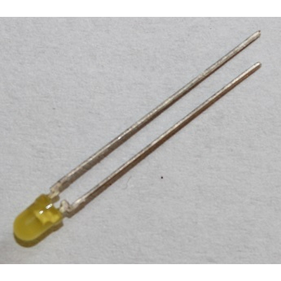 LED 3mm yellow 30 mcd