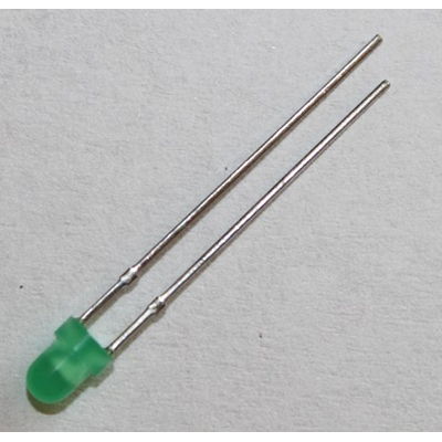 LED 3mm gr�n diffuse Stndart