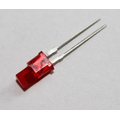 LED red 0.4-0.8 mcd triangle 5x5x5mm plan