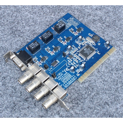PC card for 4 cameras for recording on PC including software