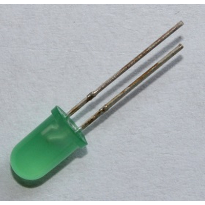 LED  5mm gr�n diffus Standard