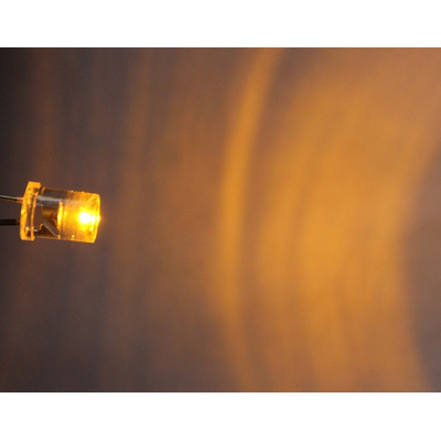 LED 5mm yellow concave