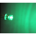 LED 5mm green concave