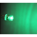 LED 5mm green concave