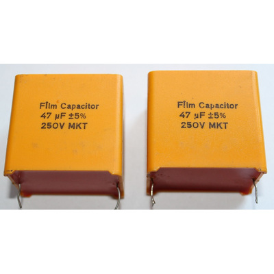 MKT film capacitor 47F 250V 5% - MKT-470 pair (2 pieces) 