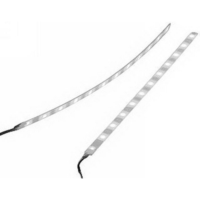 Pair of 12V DC LED strips 2 x 30cm white self-adhesive