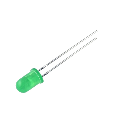 LED  5mm gr�n diffus low current 2mA