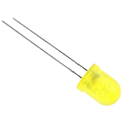 LED 8mm gelb 20-40mcd diffus