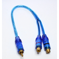 Cinch cable Y-adapter 1 x plug / 2 x socket