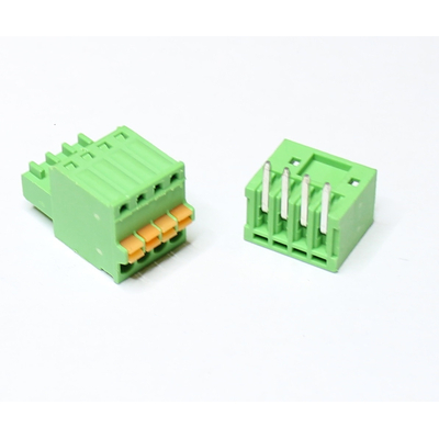Terminal block removable + PCB plug 90� angled 4 pin 125V - 2EDGKD-2.5/2.54mm