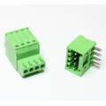 Klemmleiste abziehbar + PCB Stecker 90 abgewinkelt 4...