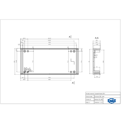 Universal Kunststoff Geh�use  90x200x49mm wei�