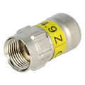 F connector for 7 mm RG6 compression cable