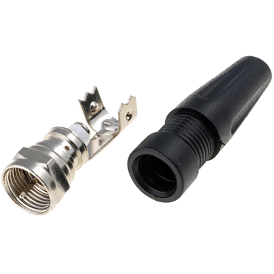F Plug straigh 7mm screw terminal