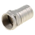 F plug for 7 mm cable RG6 crimpconnection