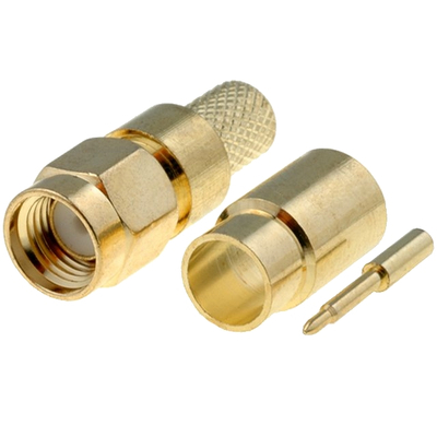 SMA Stecker gerade f�r H155 Quetschverbindung