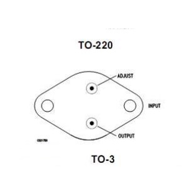 LM337K Spannungsregler negativ einstellbar1,5A 1.2V...37V...