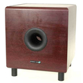 Active subwoofer 10/100Wmax mahagoni
