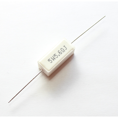 High-load cement resistor   5.6 Ohm 5 watts 5% - LSR-56/5A