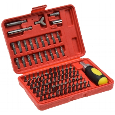 Bit Set 100 bits and Ratchet Screwdriver Multi Box 101