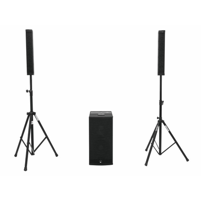 Aktives S�ulen PA Lautsprechersystem mit integrierten 3 Kanal Mischpult 600W ACS-600