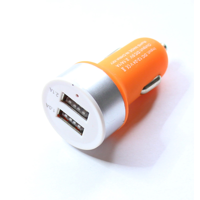 KFZ Ladeadapter 2 x USB 1000mA max orange