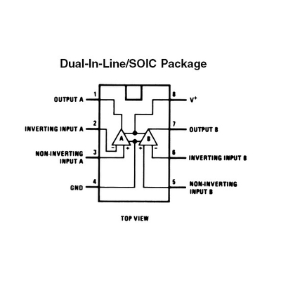 LM 393N Comparator 1MHz 332V DIP8