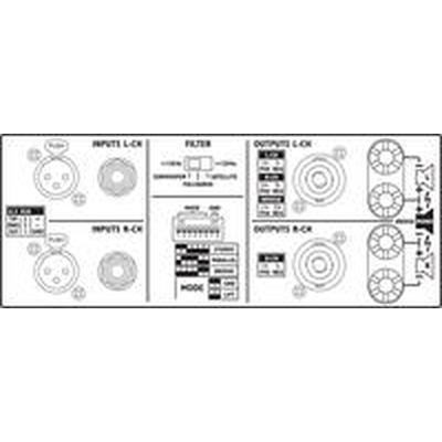 Stereo-PA-Verstrker mit integrierter Frequenzweiche und Limiter-STA-1000