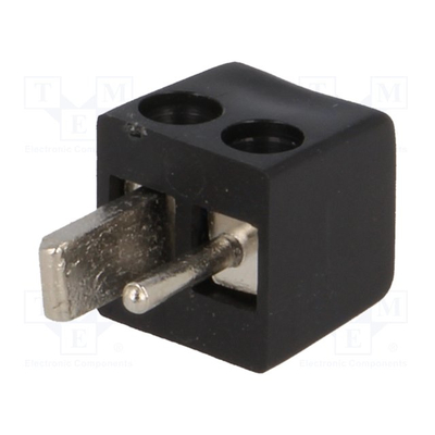 Loudspeakerconnector male  screw terminal  black