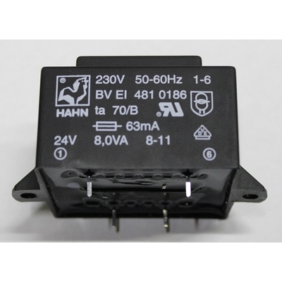 Transformer prim. 230V sec. 24V  8,0VA 330mA