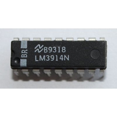 LM3914N LED Anzeigentreiber Punkt-Balkenanzeige 10 Stufig DIP18