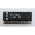 LM3914N LED Anzeigentreiber Punkt-Balkenanzeige 10 Stufig...