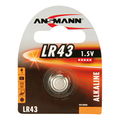 Alkaline button cell LR43 / 1.5V