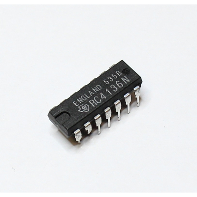 RC4136N  Operational amplifier 1MHz4  Channels DIP14