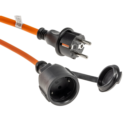 Verl�ngerungskabel 5m Orange IP44