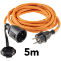 Verlngerungskabel 5m Orange IP44