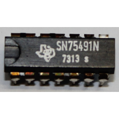 SN75491N MC75491 QUAD Segment Driver AND HEX Digit Driver FOR Interfacing Between MOS AND Light Emitting-diode (led) Displays