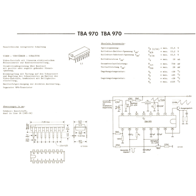 TBA 970 Videoverst�rkerschaltung  bevorzugt f�r den...