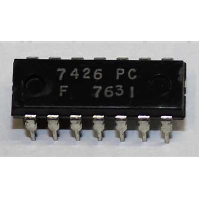 7426 quad 2-input nand with open collector output