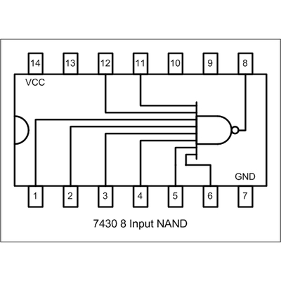 74LS30 single 8-input positive nand