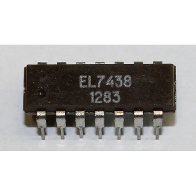 7438 N quad 2-input positive nand buffer with open collector output