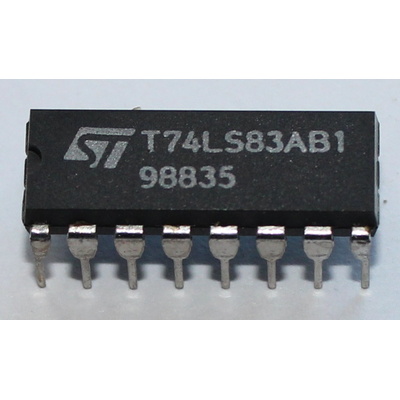 74LS83 4-bit binary full adders with fast carry