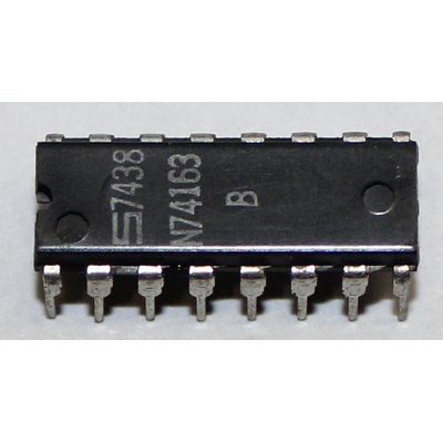 74163 N Positive Edge - Triggered 4 - Bit Binary Counter with Clear (Synchronized with Clock)