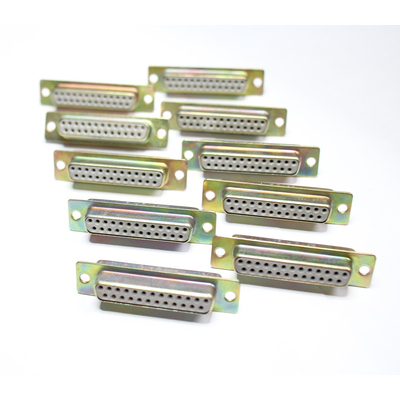 Sub-D socket 25-pin solder connection (10 pcs.)