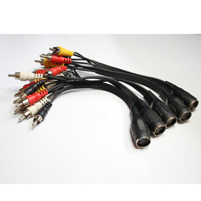4 RCA plugs / DIN sockets (5 pcs.)