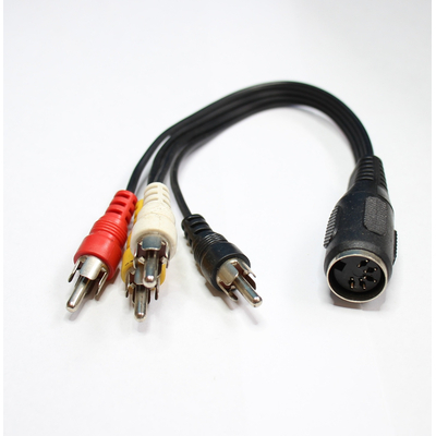 4 RCA plugs / DIN sockets (5 pcs.)