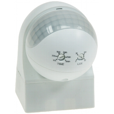 PIR Bewegungsmelder 180�  max 12m Erfassungsbereich LED geeignet  IP44