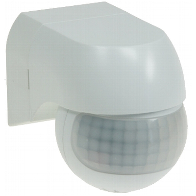 PIR motion detector 180 � 12m max sensing range LED suitable IP44